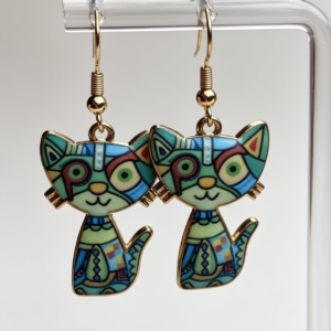 Krazy Kitty Drop Earrings
