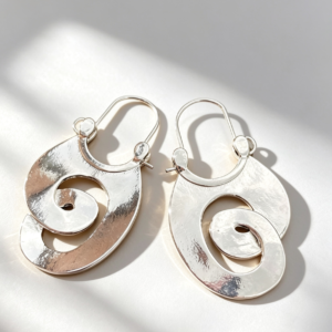 Swirl Hoop Earrings