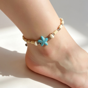 Beaded Starfish Anklet